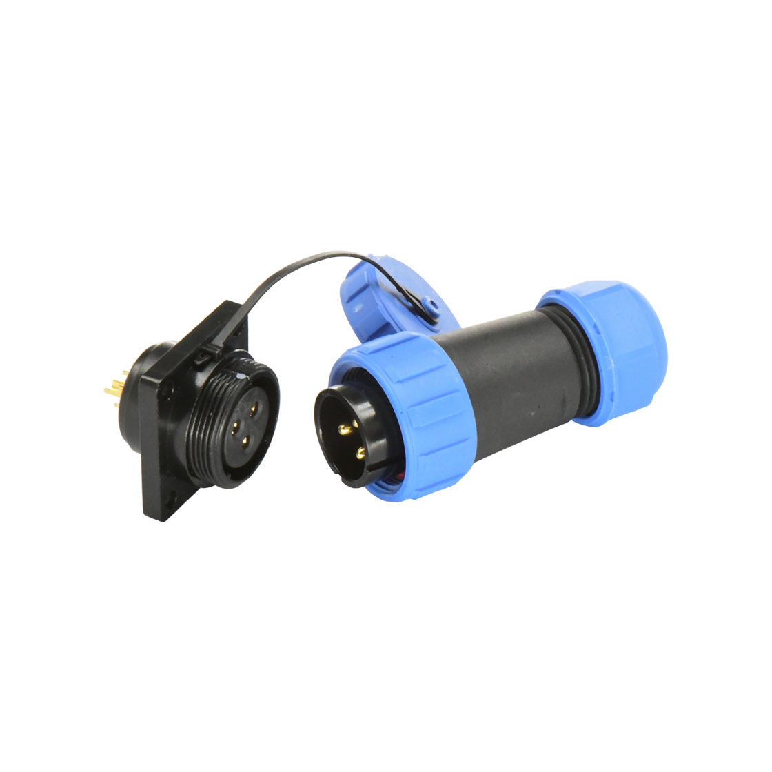 DP21系列 航空插头 3芯方形母插座