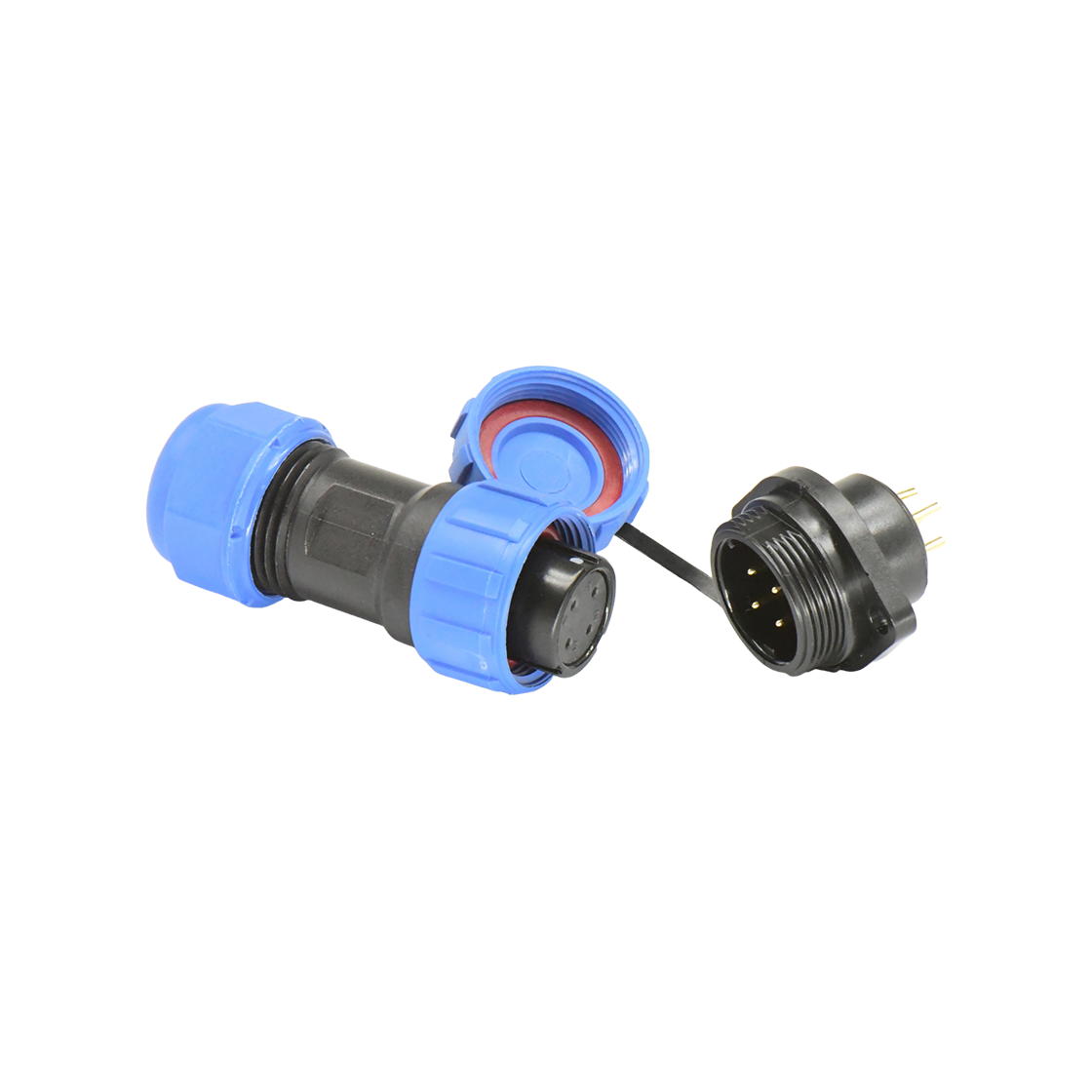 DP21系列 航空插头 4芯两孔法兰公插座