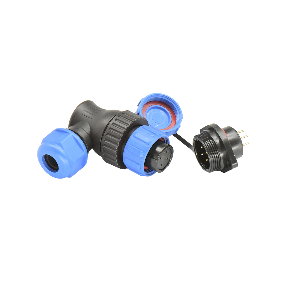 DP21系列 航空插头 4芯两孔法兰公插座