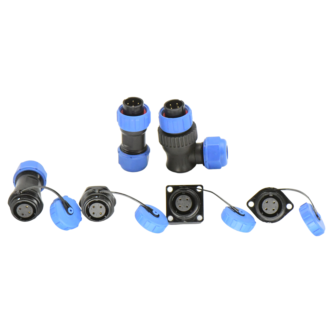 DP21系列 航空插头 4芯电缆公插头 电缆直径7-12mm