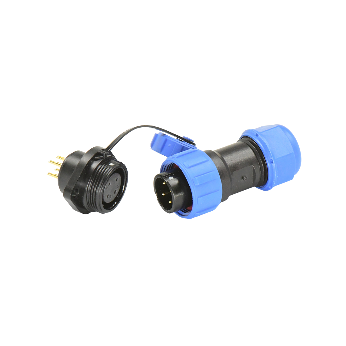 DP21系列 航空插头 4芯两孔法兰母插座