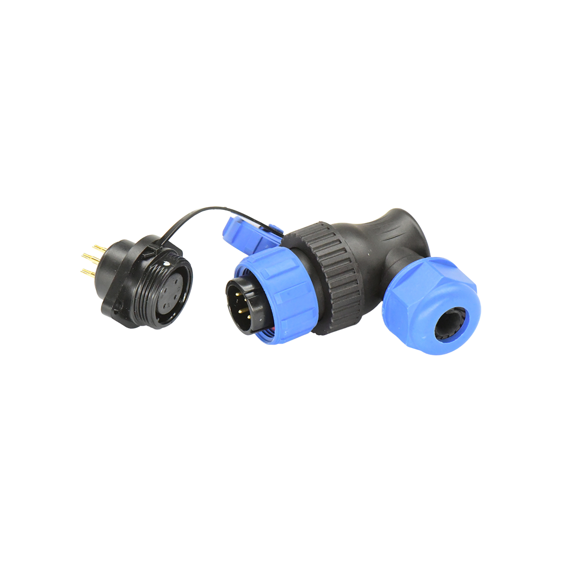 DP21系列 航空插头 4芯两孔法兰母插座