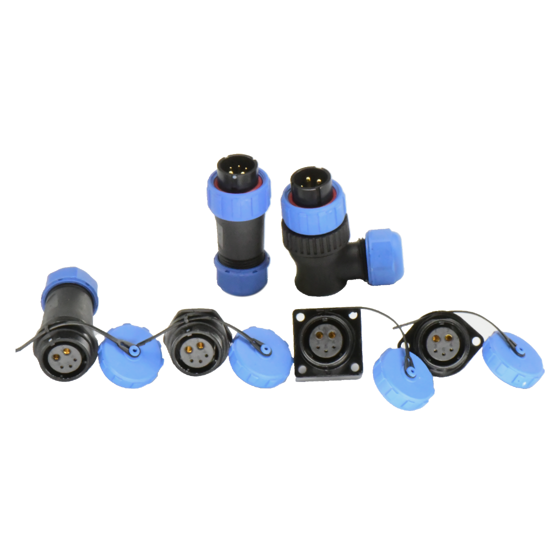 DP21系列 航空插头 5B芯电缆公插头 电缆直径7-12mm