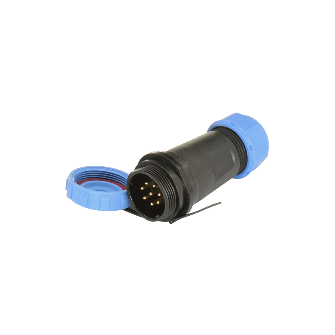 DP21系列 航空插座 8芯 电缆对接公插座 焊线式 电缆直径7-12mm