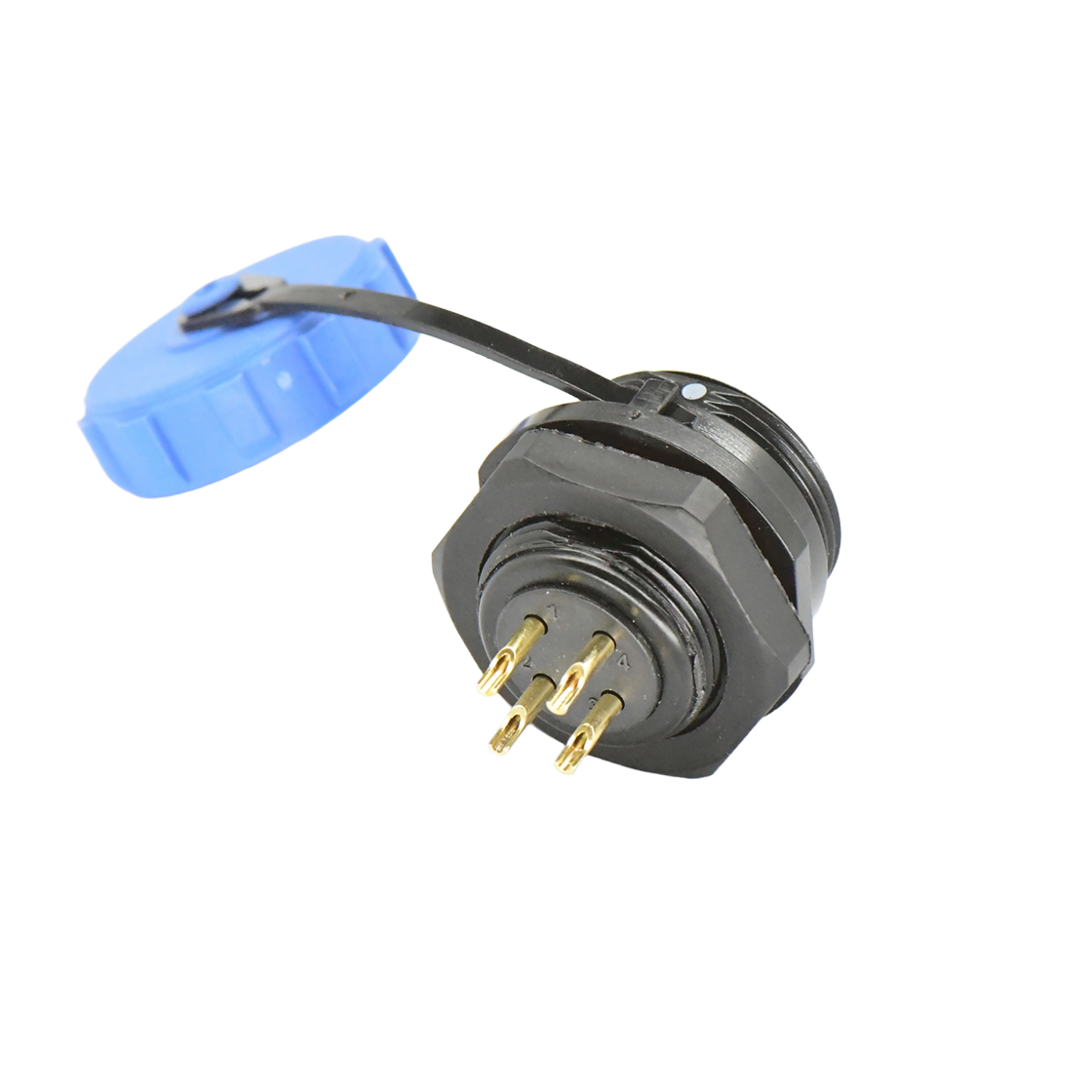 DP21系列 航空插头 4芯后螺母母插座