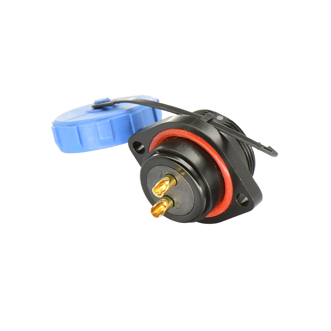 DP21系列 航空插头 2芯两孔法兰公插座