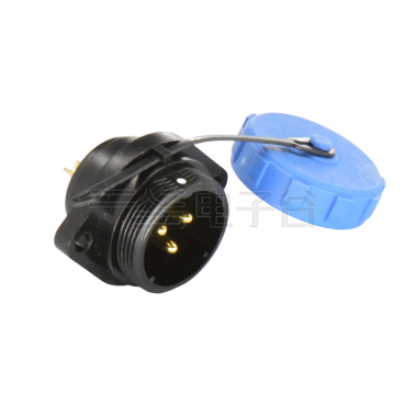 DP21系列 航空插头 3芯两孔法兰公插座