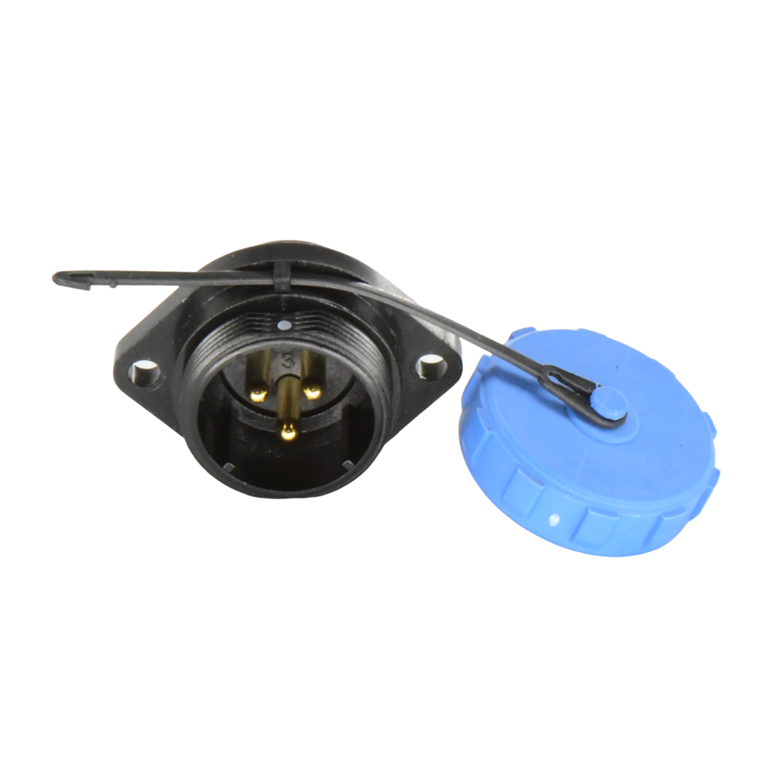 DP21系列 航空插头 3芯两孔法兰公插座