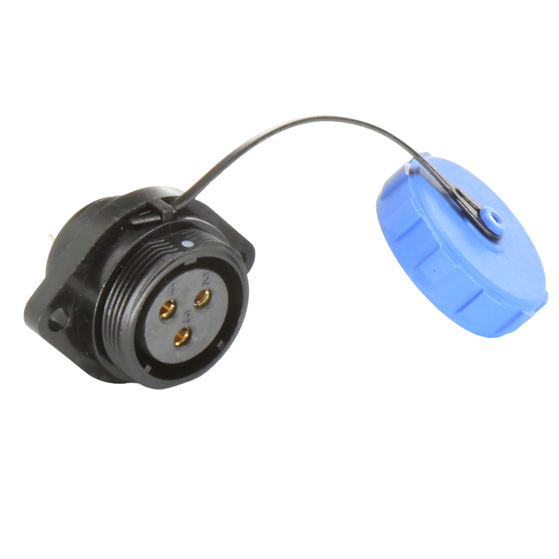 DP21系列 航空插头 3芯两孔法兰母插座