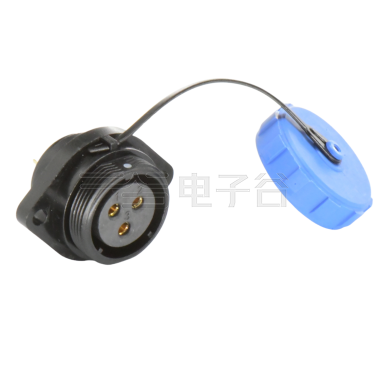 DP21系列 航空插头 3芯两孔法兰母插座