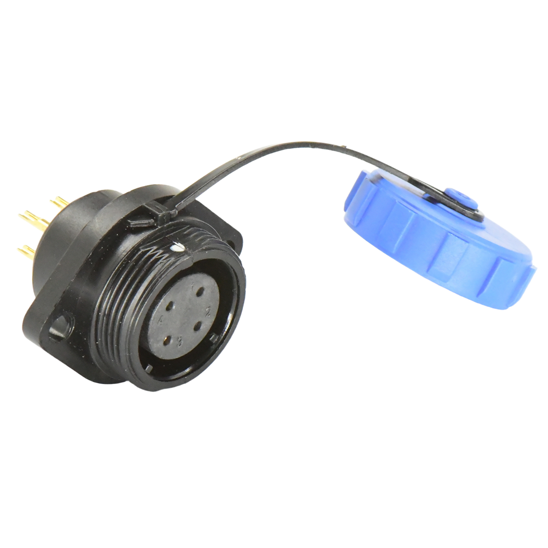 DP21系列 航空插头 4芯两孔法兰母插座