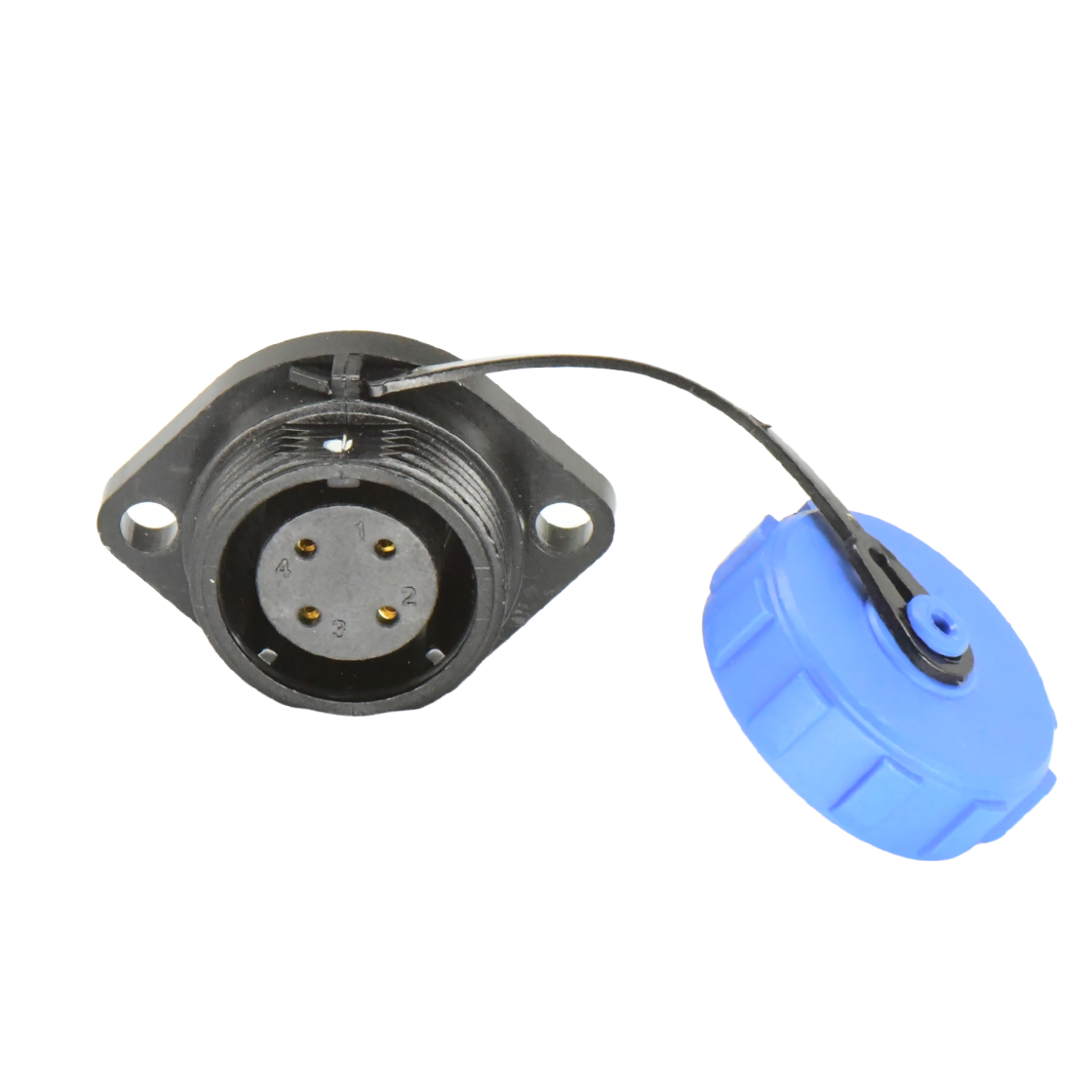 DP21系列 航空插头 4芯两孔法兰母插座