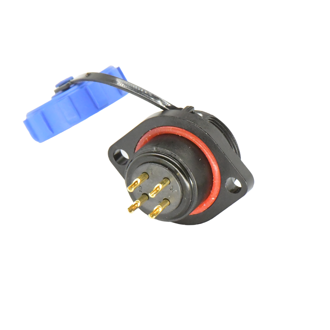 DP21系列 航空插头 4芯两孔法兰母插座