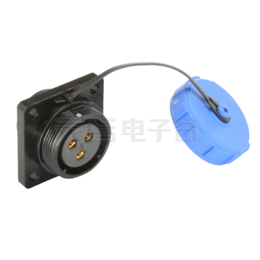 DP21系列 航空插头 3芯方形母插座