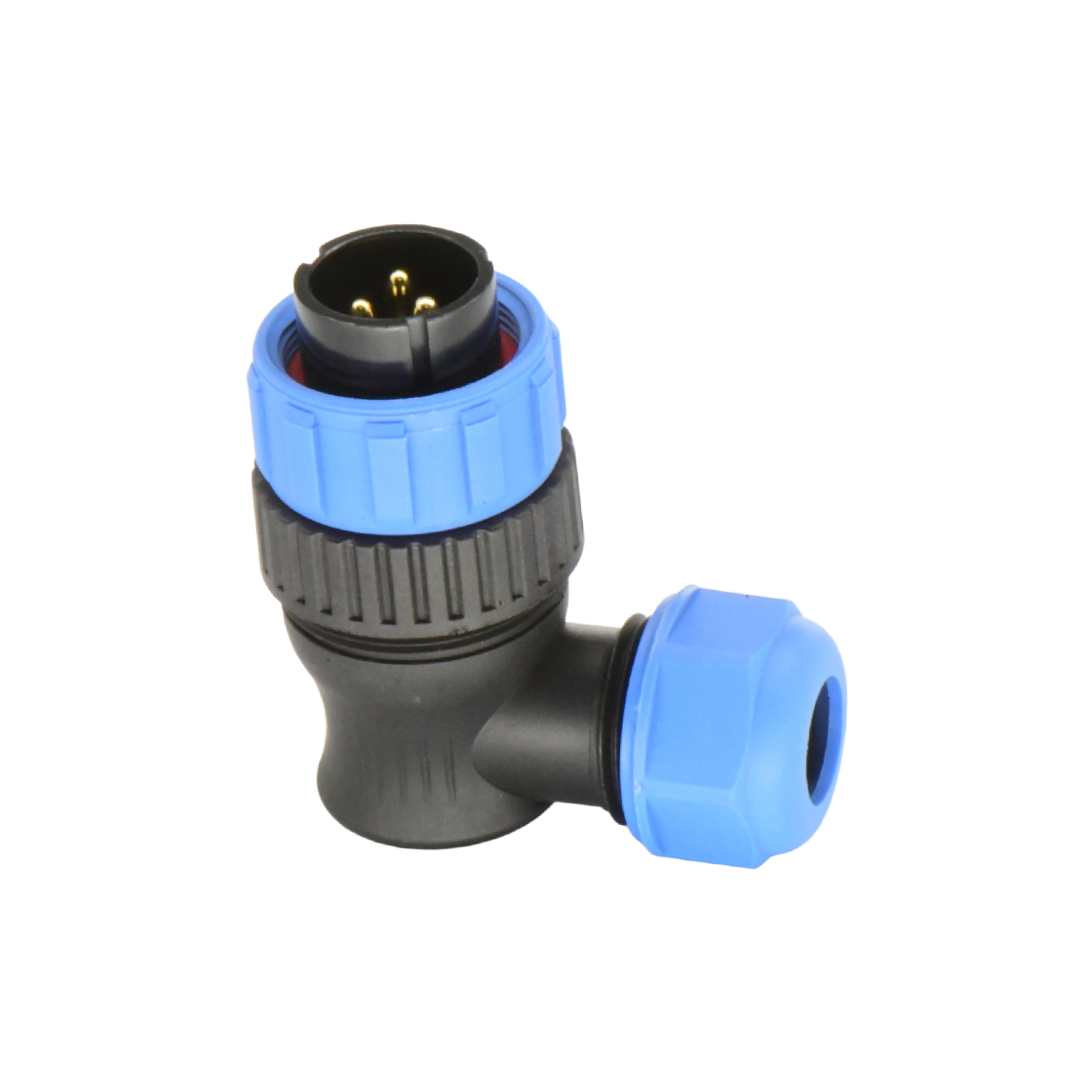 DP21系列 航空插头  3芯弯式电缆公插头 电缆直径7-12mm