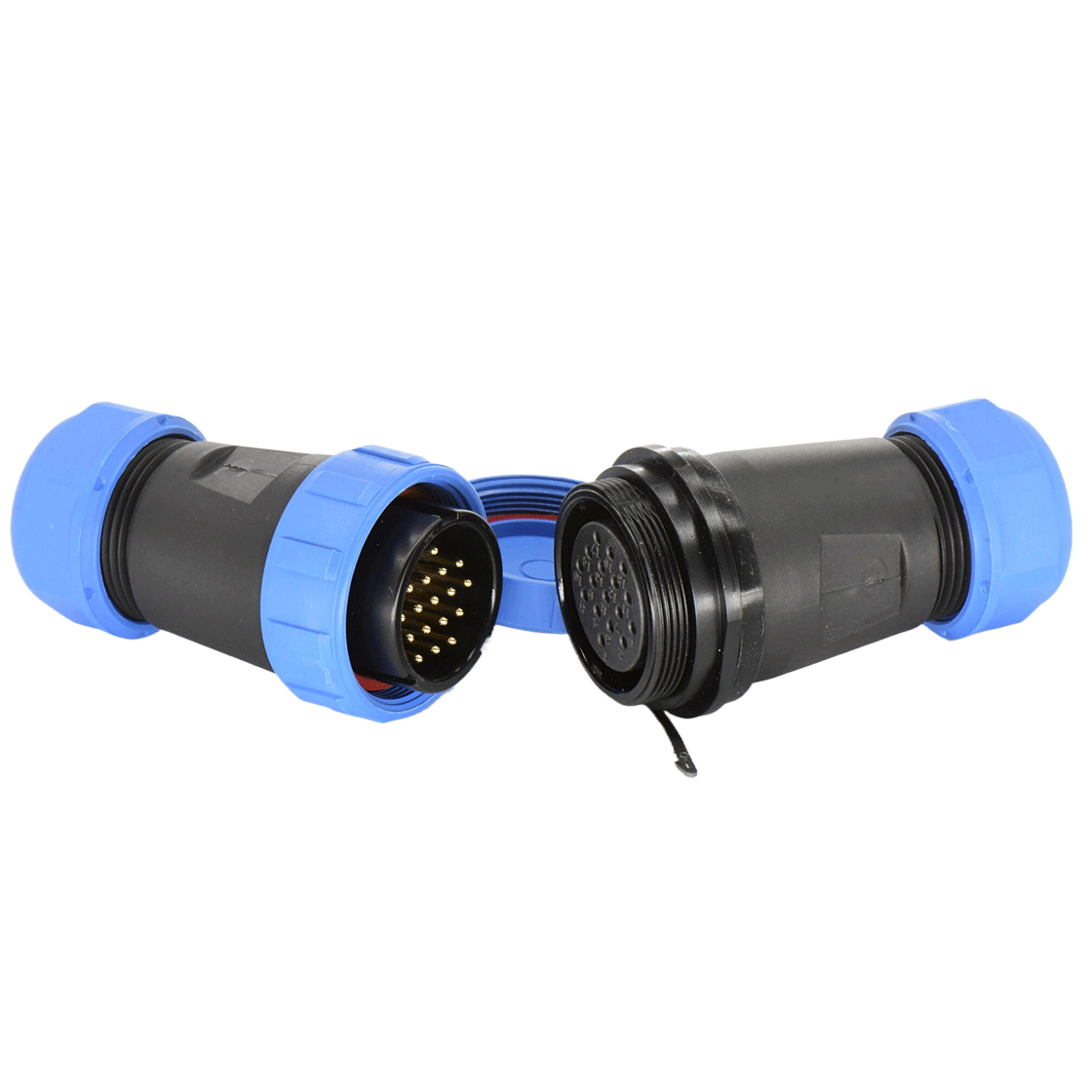 DP29系列 圆形航空插头 17芯电缆对接母插座 电缆直径13-16mm