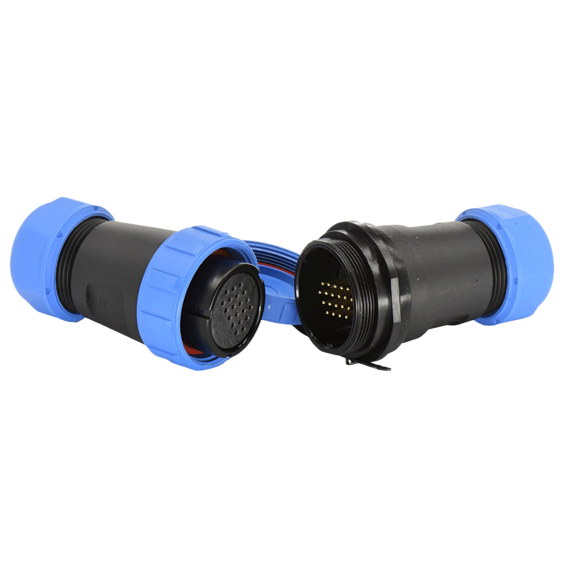 DP29系列 圆形航空插头 20芯电缆对接公插座 电缆直径13-16mm