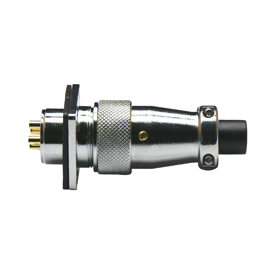 DS20系列 航空插头 4芯公头 面板安装插座 带方形法兰