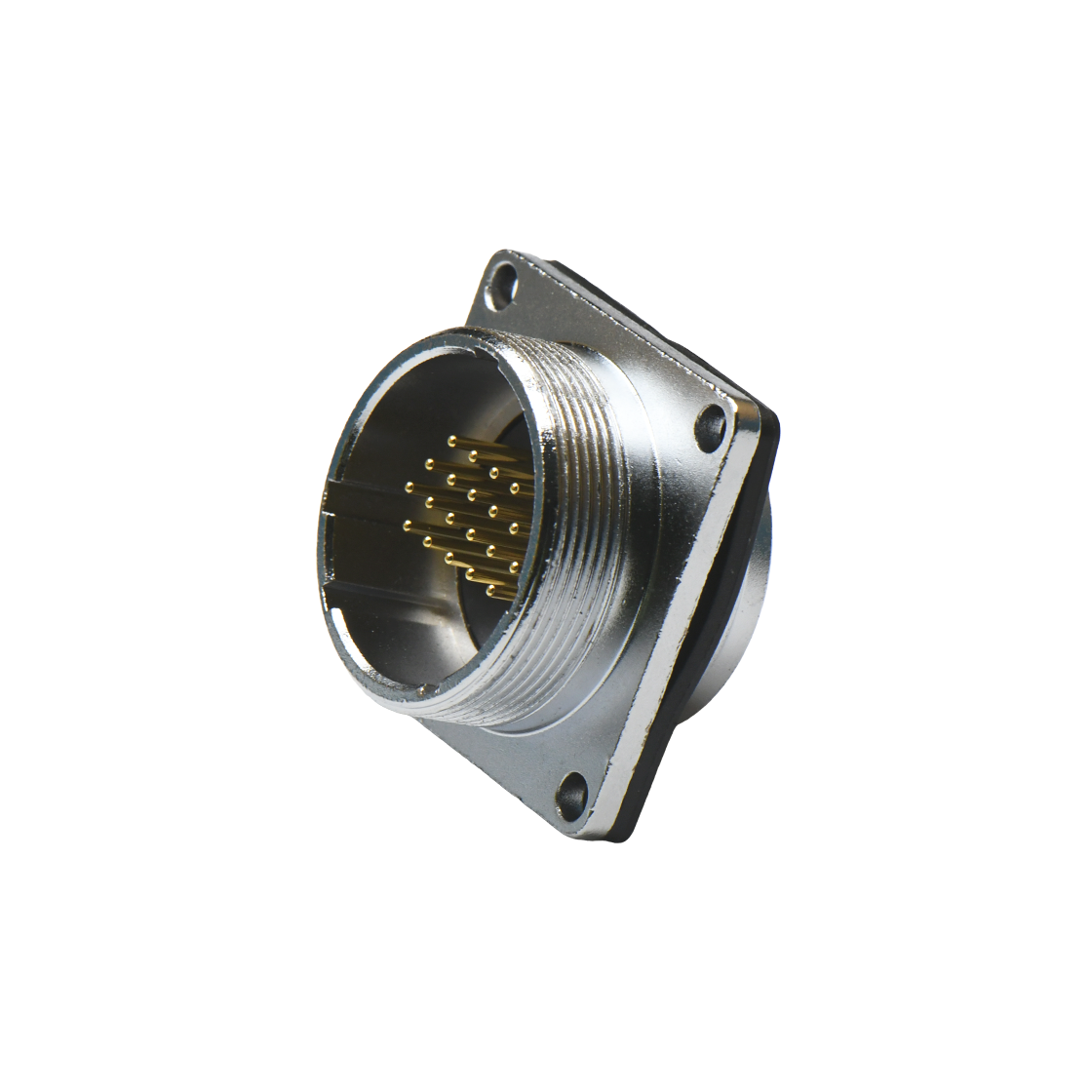 DS28系列 航空插头 公头 面板安装插座 带方形法兰