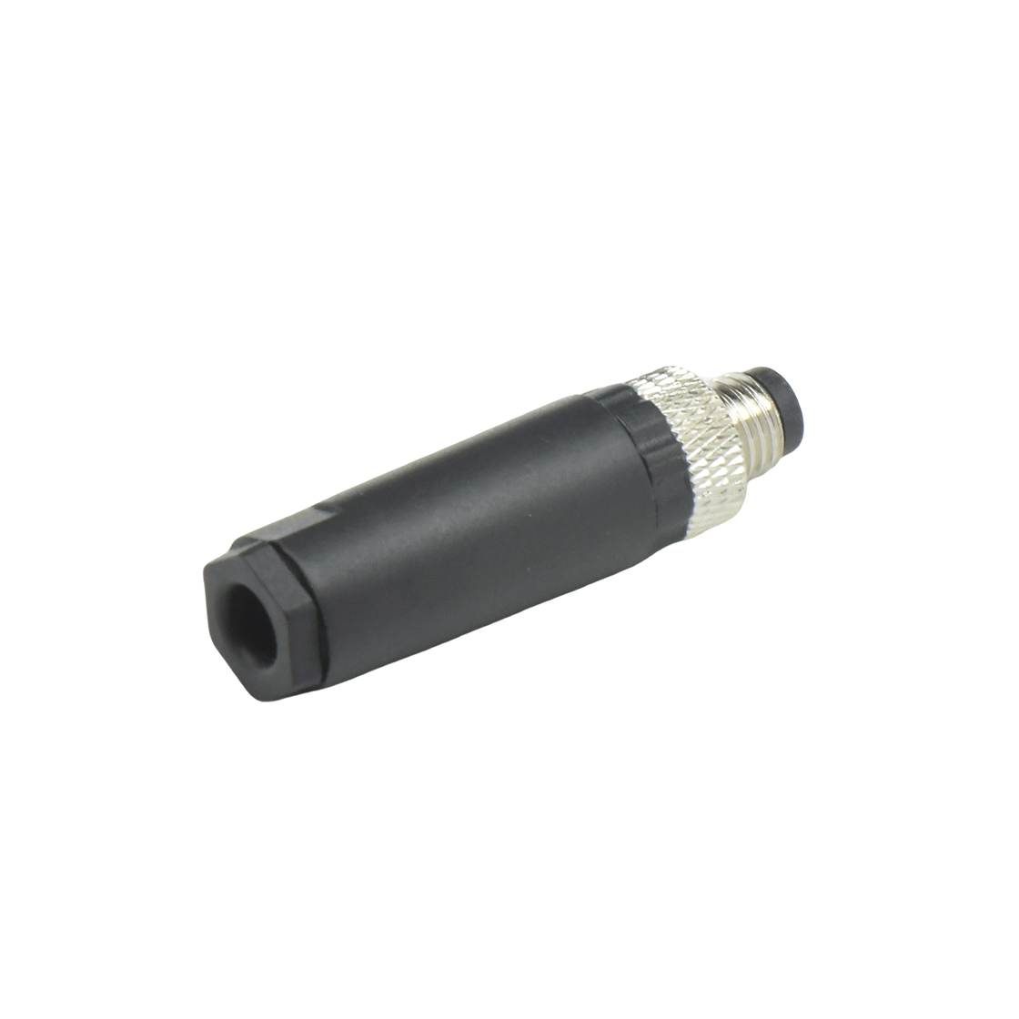 M8防水连接器 A编码 3芯 公头 组装式 直头螺钉压接