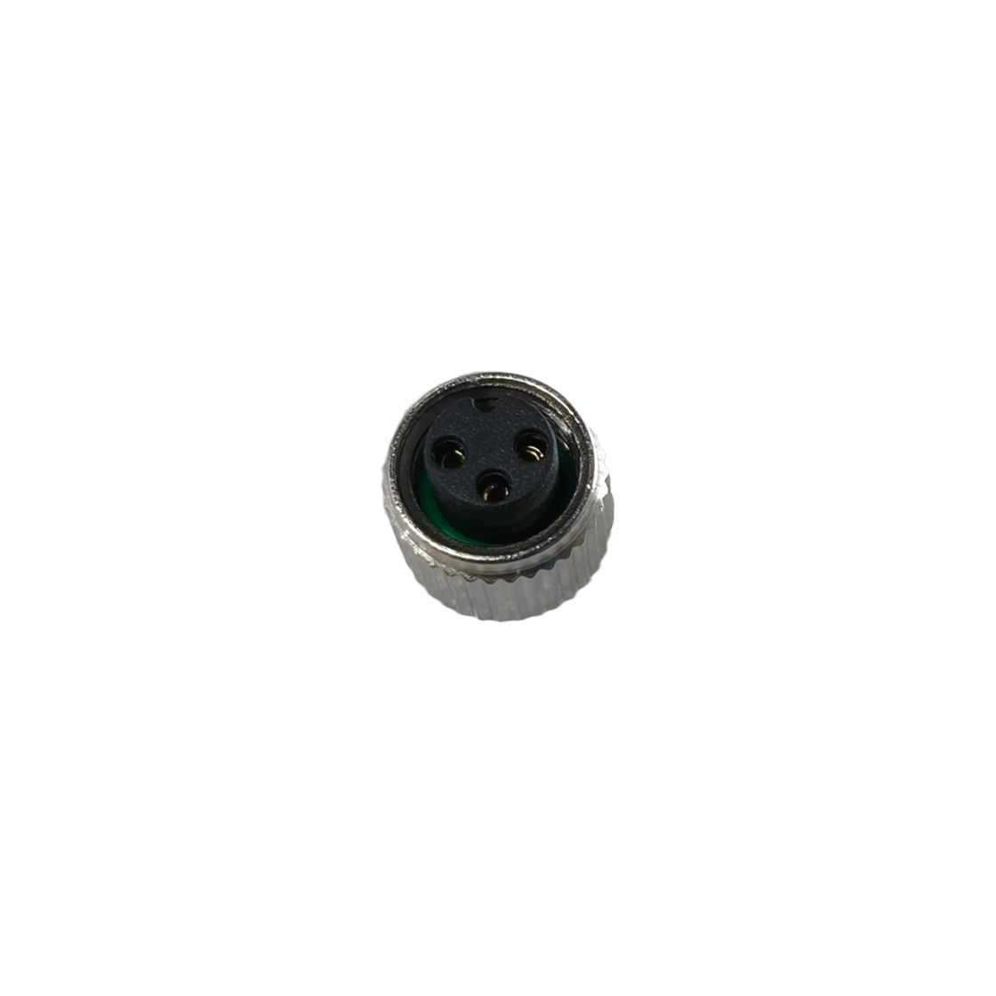 M8防水连接器 A编码 3芯 焊线式 防呆母头 屏蔽款+8L直纹螺母