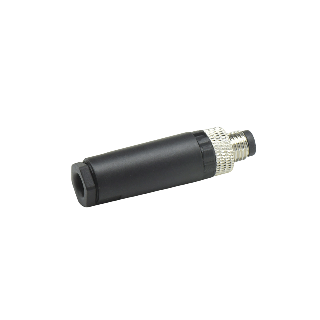 M8防水连接器 A编码 4芯 公头 组装式 直头螺钉压接