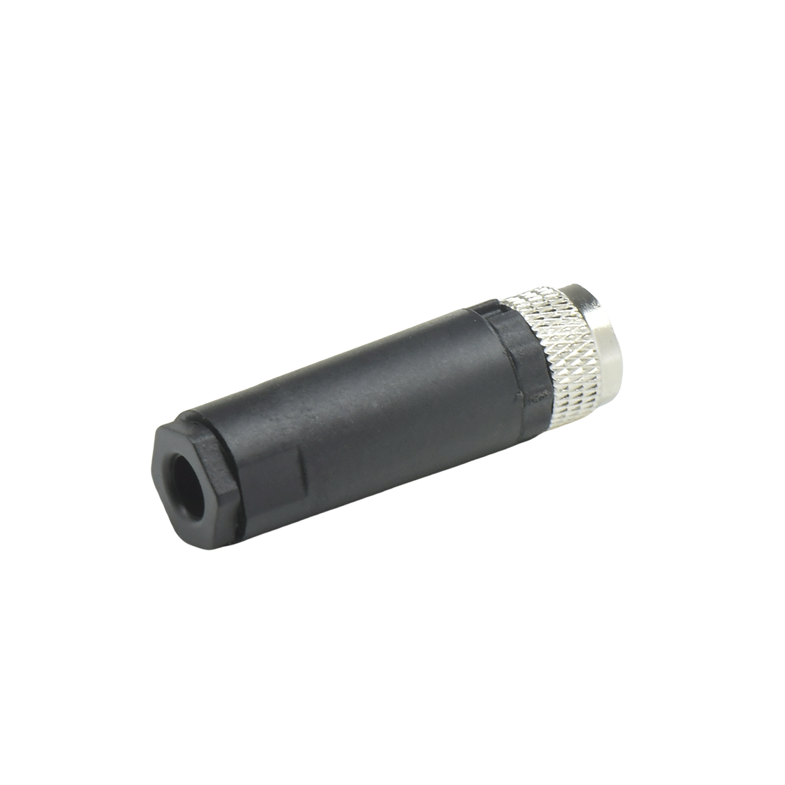 M8防水连接器 A编码 4芯 母头 组装式 直头螺钉压接