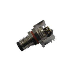 M8防水连接器 AB编码 3~8芯 公头 PCB式 前锁面板弯头