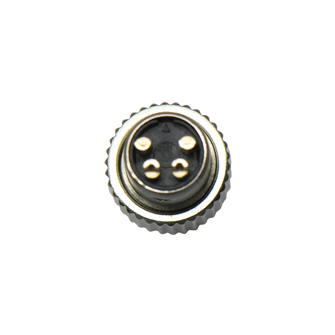 M8防水连接器 A编码 4芯 焊线式 不防呆公头 屏蔽款+11L弹簧直纹螺丝