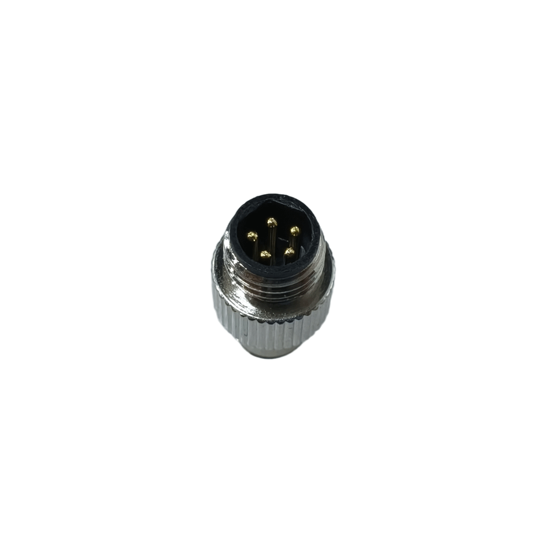 M8防水连接器 B编码 5芯 焊线式 防呆公头 屏蔽款+11L弹簧直纹螺丝