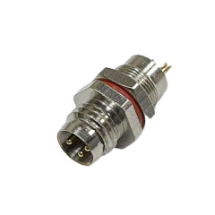 M8防水连接器 A编码 焊线式 公头前锁面板式M8 SW10-17.6L全金属