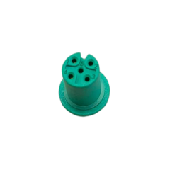 M12防水 5芯A编码 母头绿色主体 PCB式 F款16.3L(无外壳)+防水圈 定制款