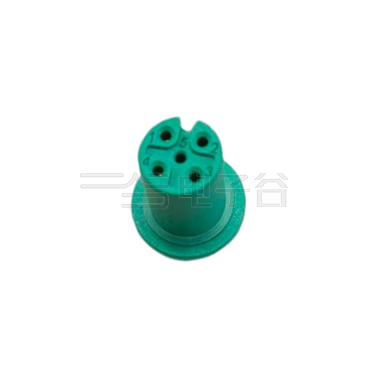 M12防水 5芯A编码 母头绿色主体 PCB式 F款16.3L(无外壳)+防水圈 定制款