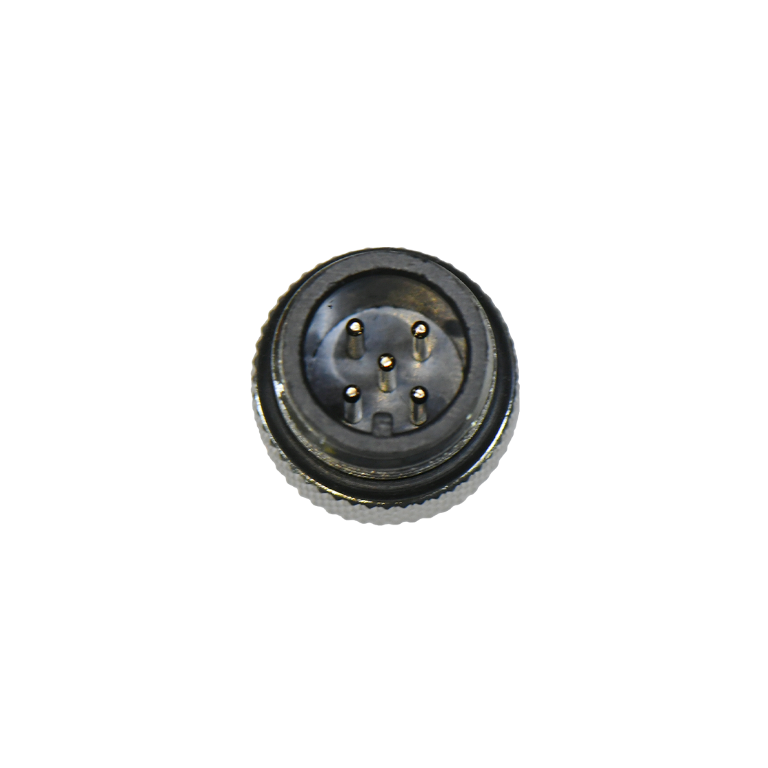M12成型式防水连接器 5芯 A编码 焊线式公头 屏蔽款+13L弹簧网纹螺丝
