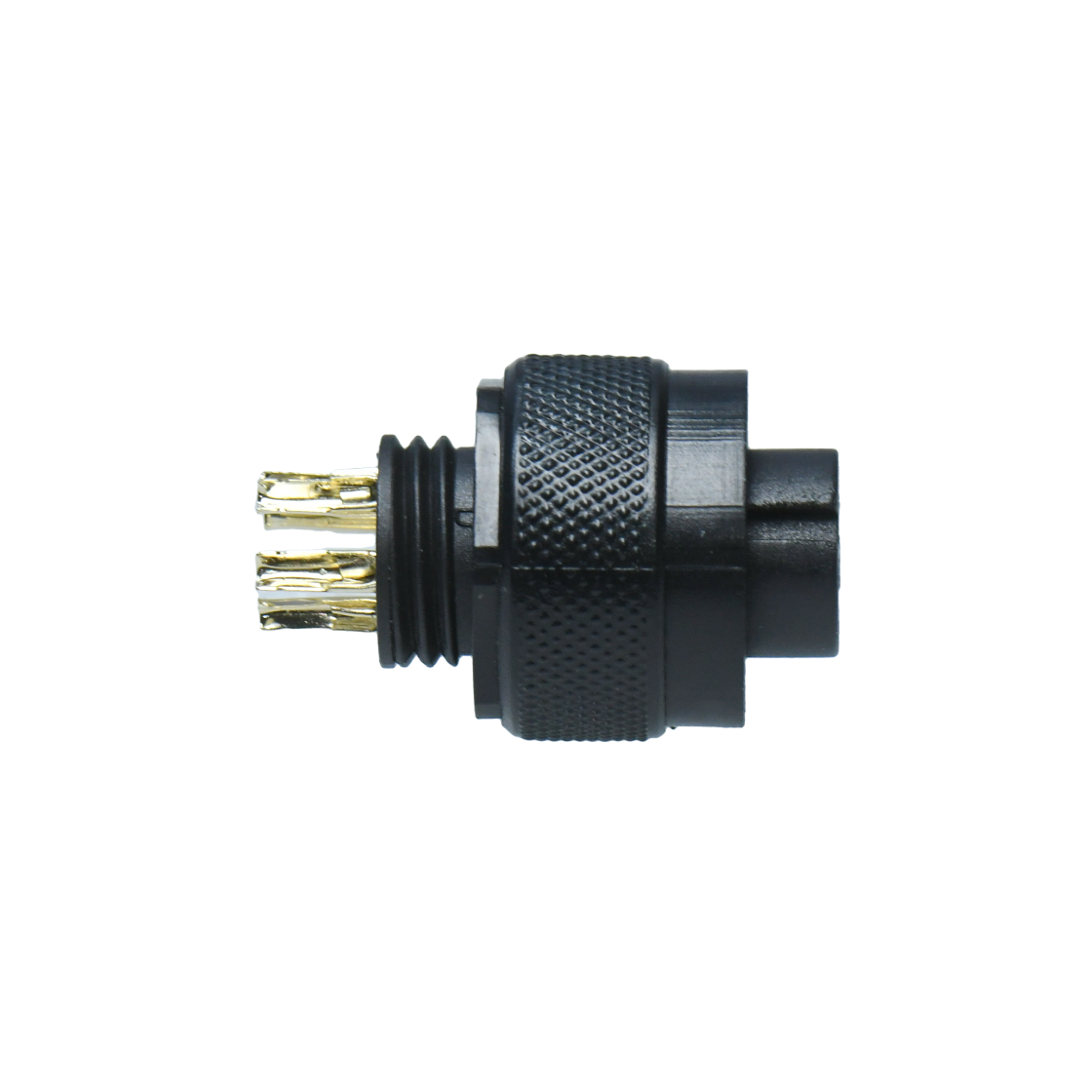 M12防水连接器 A编码 6芯 焊线式母头 C款+10.5L网纹POM螺母