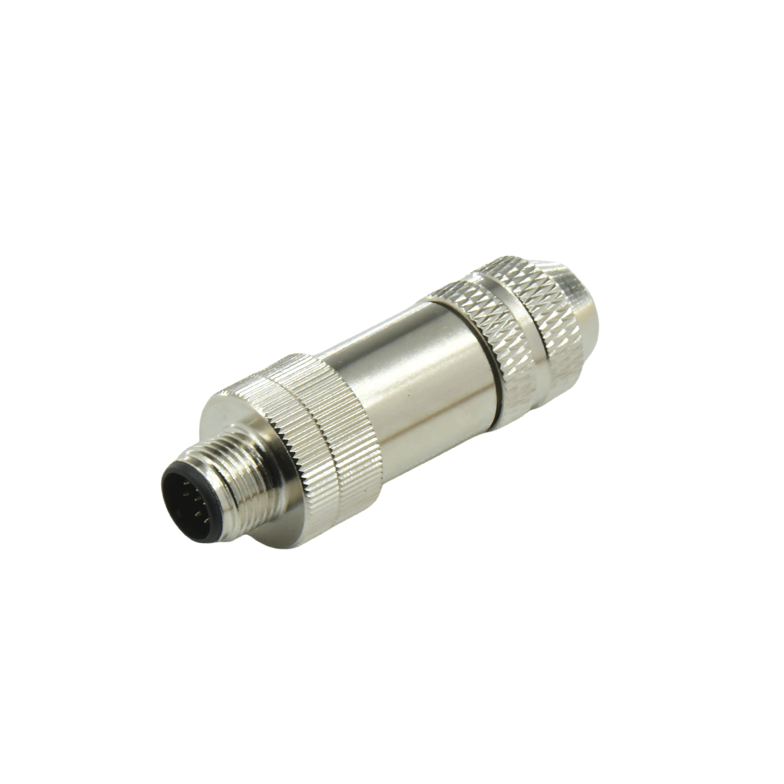 M12组装式金属款屏蔽系列 公直头 12芯 A编码 焊线式 线径PG9