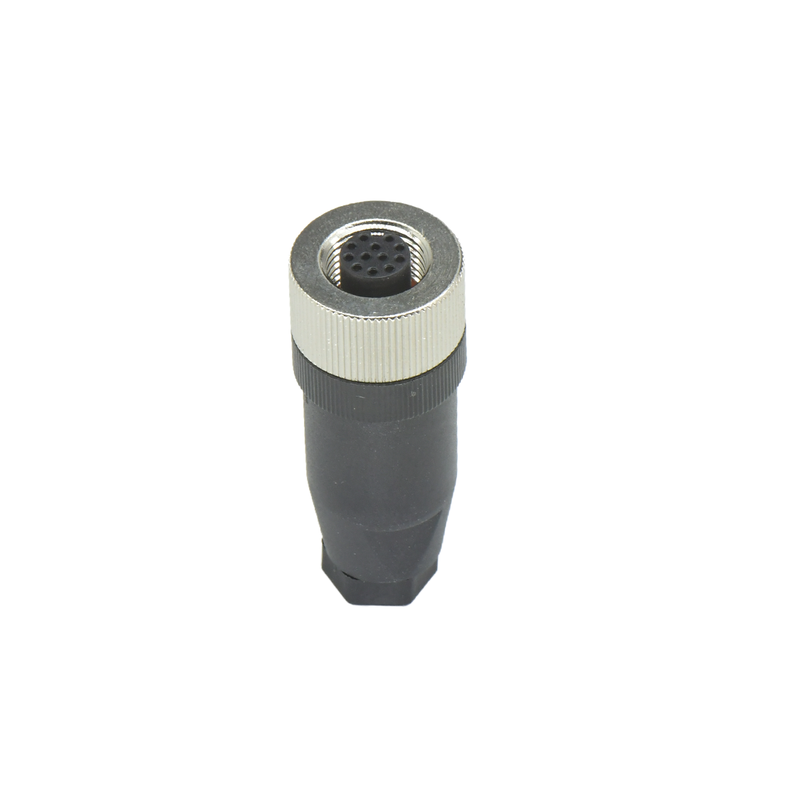 M12组装式半金属塑胶系列 母直头 8芯 A编码 焊线式 线径PG7