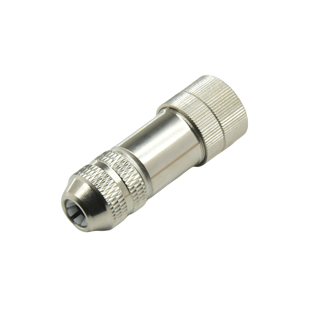 M12组装式金属款屏蔽系列 母直头 12芯 A编码 焊线式 线径PG7