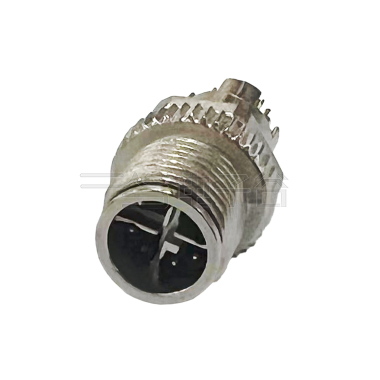 M12防水连接器 X编码 8PIN 线端公头 装配式三件套