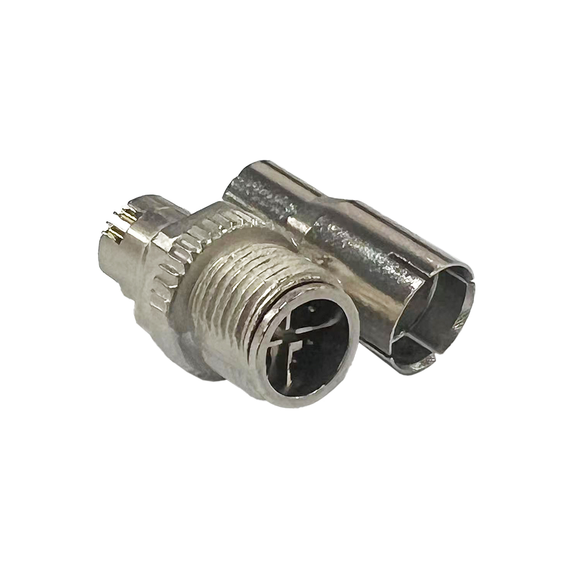 M12防水连接器 X编码 8PIN 线端公头 装配式三件套