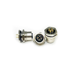M12防水连接器 S编码 PCB式母头 前锁面板 M16.PG9 SW17T-24.7L