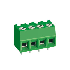 压线圈式PCB板端子台 螺钉式接线端子 间距3.81mm 绿色