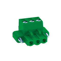 PCB螺钉式接线端子 间距5.00mm 绿色插头