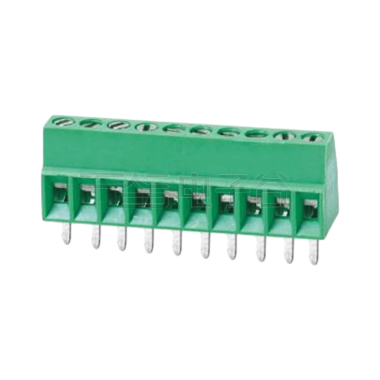 PCB螺钉式接线端子 间距2.54mm 10Pin 绿色