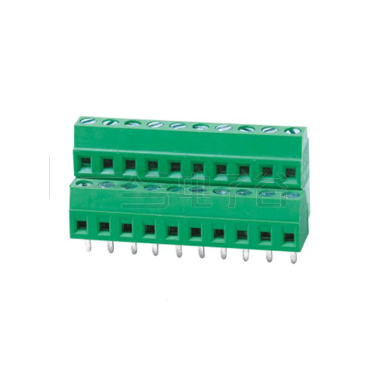 螺钉式接线端子 间距3.81mm 双排 2*10Pin 绿色