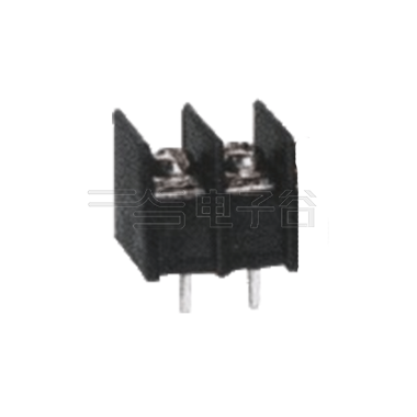 栅栏式端子台 接线22-14AWG 间距7.62mm 边脚 2PIN