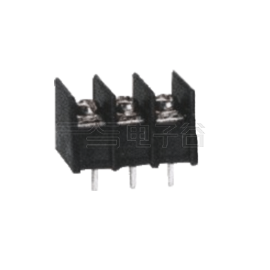 栅栏式端子台 接线22-14AWG 间距7.62mm 边脚 3PIN