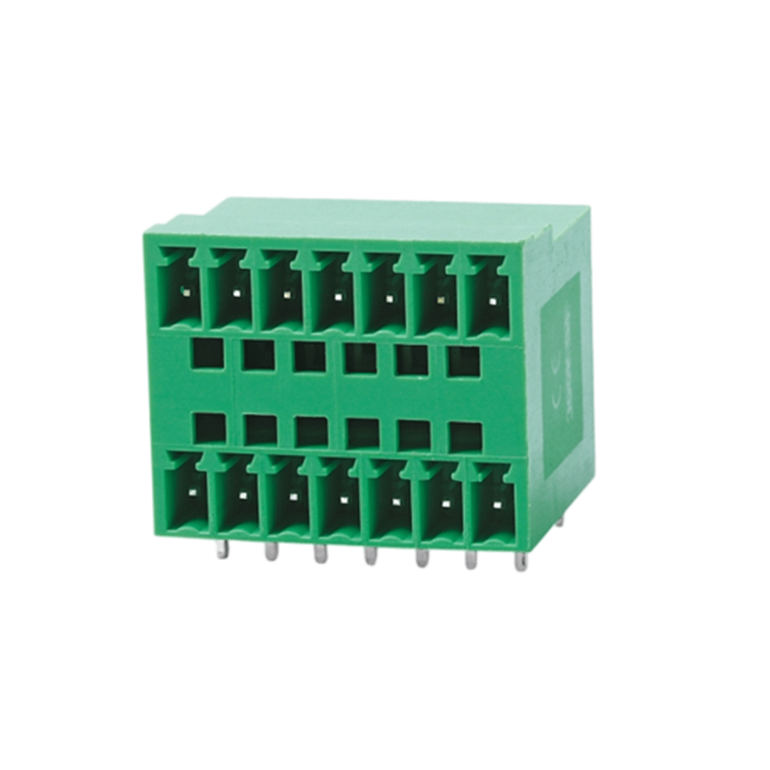 插拔式接线端子 间距3.50mm 双排弯针 插座