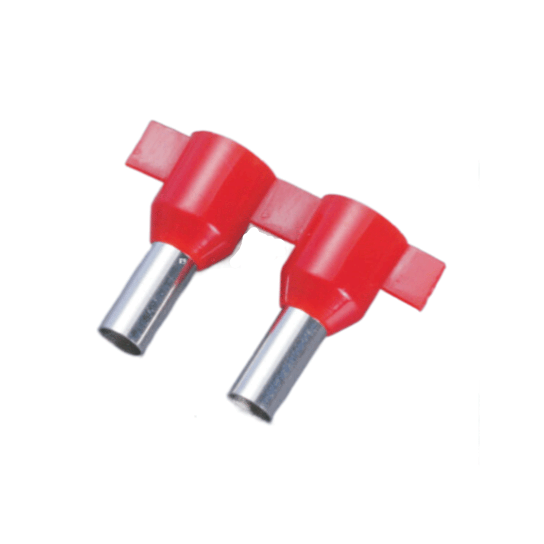 尼龙半绝缘护套管型连续端子 EVN0508 镀锡 接线0.5mm²(22AWG) 红色