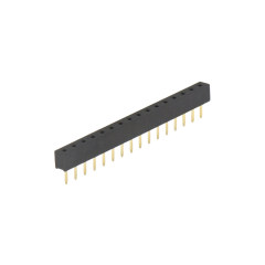 Pitch 2.54mm 180° 单排 DIP U型排母 H53.55 W2.5 PC:3.4
